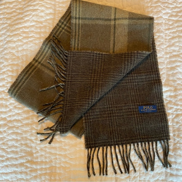 Polo Ralph Lauren Other - Polo Ralph Lauren Reversible Plaid Wool Scarf